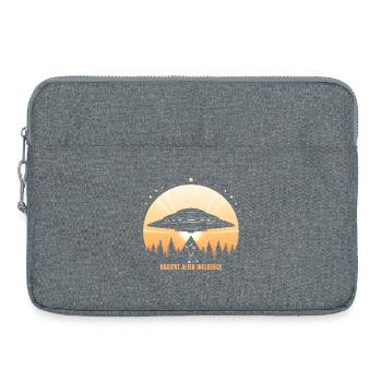 Ancient Alien Influence – UFO Orion Pyramid - Laptop bag 15" - heather grey - Front