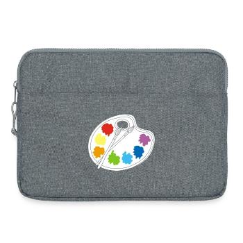 Artist (white) - Laptop bag 15" - heather grey - Front