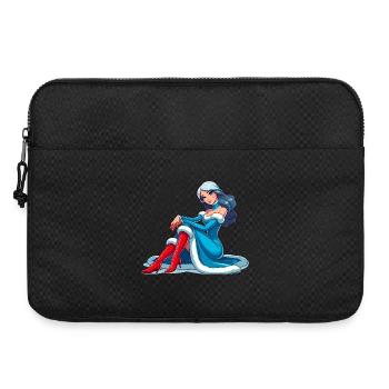 Ded Moroz Snegourotchka, Père Noël russe - Sacoche pour ordinateur portable 15 pouces - noir - Devant