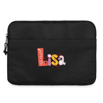 Nom personnalisé de Lisa - Sacoche pour ordinateur portable 15 pouces - noir - Devant