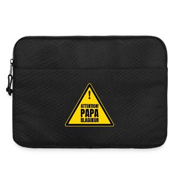 Vorsichtig! Scherzhafter Papa - Laptoptasche 15" - Schwarz - Vorne