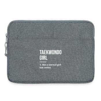 Taekwondo - Sacoche pour ordinateur portable 15 pouces - gris chiné - Devant