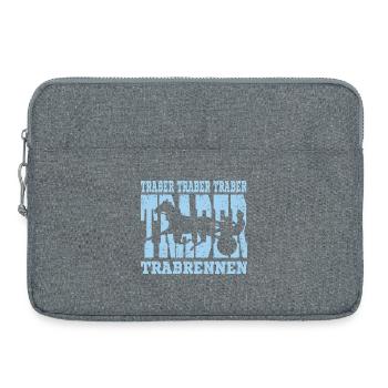 Traber auf dem Weg zum Ziel - Laptoptasche 15" - Grau meliert - Vorne
