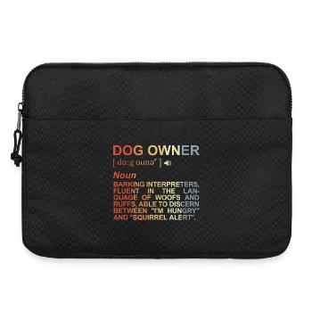 Hundebesitzer Bedeutung - Laptoptasche 15" - Schwarz - Vorne