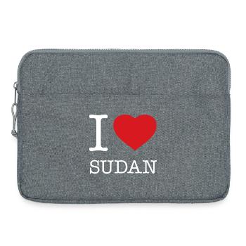 I LOVE SUDAN - Laptop bag 15" - heather grey - Front