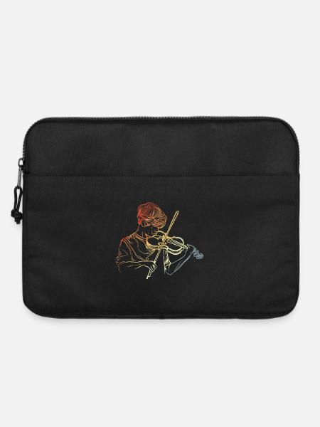 Geigenspieler Junge - Laptoptasche 15" - Schwarz