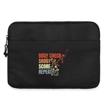 Le dicton du hockey sur glace - Sacoche pour ordinateur portable 15 pouces - noir - Devant