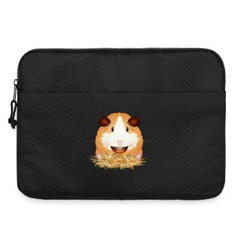 Cochon d’Inde rieur en paille – bonne humeur - Sacoche pour ordinateur portable 15 pouces - noir - Devant