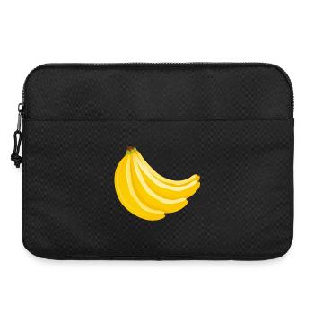 Vier gelbe Bananen im Bund für Fans von Food-Art - Laptoptasche 15" - Schwarz - Vorne