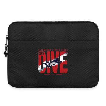 Diving Cave Diver Graphic - Laptop bag 15" - black - Front