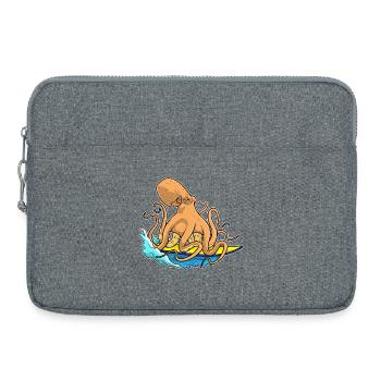 Octopus Planche de surf Été - Sacoche pour ordinateur portable 15 pouces - gris chiné - Devant