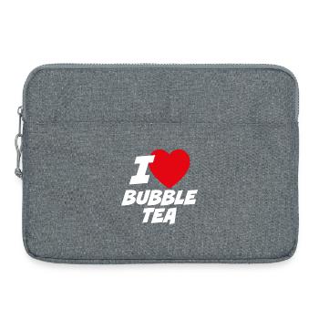 J'adore le thé aux perles - Sacoche pour ordinateur portable 15 pouces - gris chiné - Devant