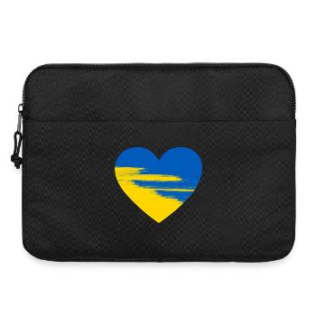 Ukraine Herz - Laptoptasche 15" - Schwarz - Vorne