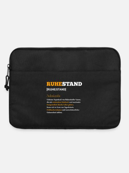 Ruhestand Minimaler Zeitdruck - Laptoptasche 15" - Schwarz