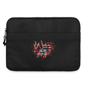 Why Not Say No Heart Schlagerhit Gift - Laptop bag 15" - black - Front