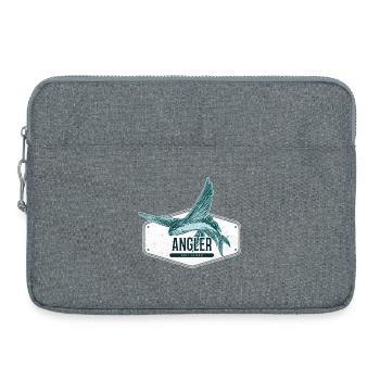 Angler USA Design Flying Fish - Sacoche pour ordinateur portable 15 pouces - gris chiné - Devant