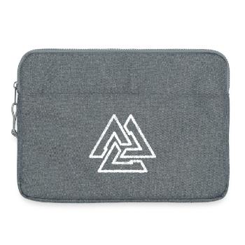 Valknut Viking Knot - Laptop bag 15" - heather grey - Front