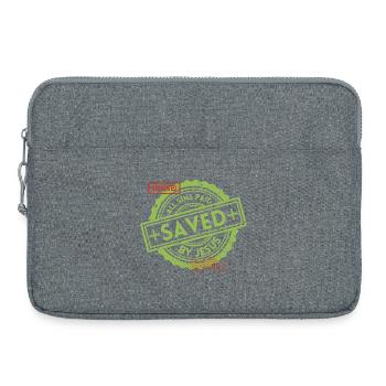 SAVED_Green_1 - Laptop bag 15" - heather grey - Front