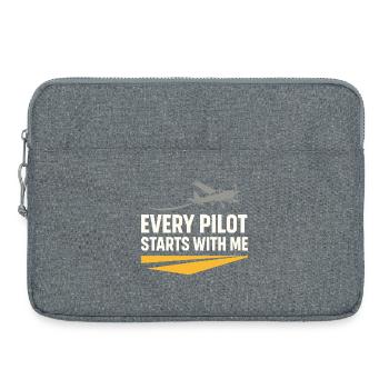 Flight Instructor Cfi Pilot Aviation Instructor - Laptop bag 15" - heather grey - Front