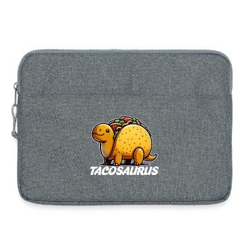 Tacosaurus-Cartoon-Freude - Laptoptasche 15" - Grau meliert - Vorne