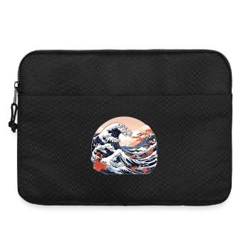 Grande Vague de Kanagawa - Sacoche pour ordinateur portable 15 pouces - noir - Devant