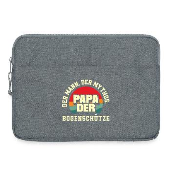 Ich gehe Bogenschießen - Laptoptasche 15" - Grau meliert - Vorne