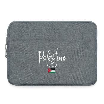 J’aime la Palestine, la Palestine libre - Sacoche pour ordinateur portable 15 pouces - gris chiné - Devant