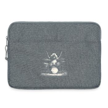 Marmot Drums Batteur Musique Rock Alpes - Sacoche pour ordinateur portable 15 pouces - gris chiné - Devant