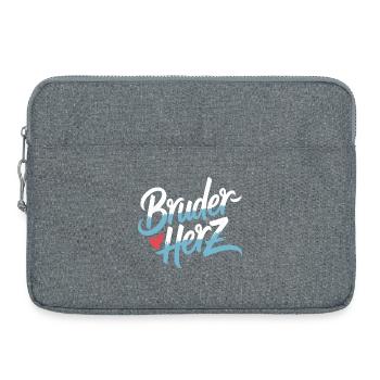 Bruderherz Brüder Großer Bro Spruch Kleiner Bruder - Laptoptasche 15" - Grau meliert - Vorne