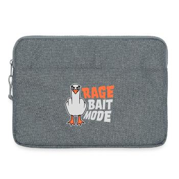 Rage Bait Fashion Seagull Bird Nasty Funny Provocation - Laptop bag 15" - heather grey - Front