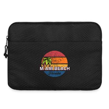 Miami Beach Florida Sunset - Laptop bag 15" - black - Front