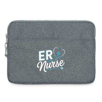 Stéthoscope Pflegeheld des urgences - Sacoche pour ordinateur portable 15 pouces - gris chiné - Devant