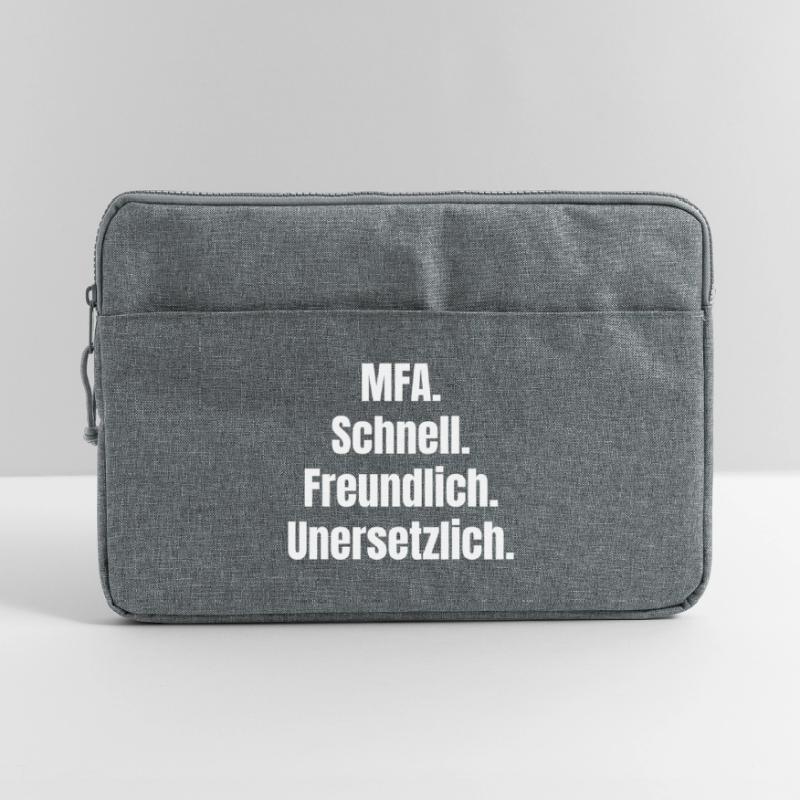 MFA: Fast, friendly, irreplaceable Laptop bag 15"
