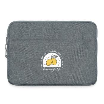 Enterrement de vie de jeune fille sur le thème du citron d'été italien - Sacoche pour ordinateur portable 15 pouces - gris chiné - Devant