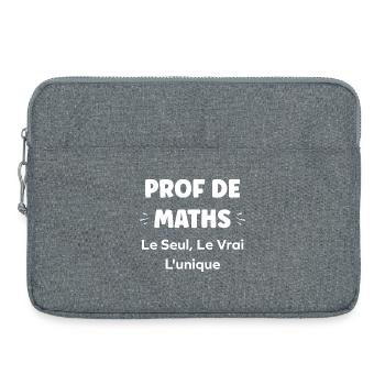 Teacher Maths Unique True - Laptop bag 15" - heather grey - Front