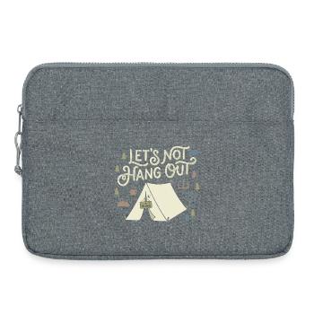 Ne traînons pas avec les introvertis camping dans la nature - Sacoche pour ordinateur portable 15 pouces - gris chiné - Devant