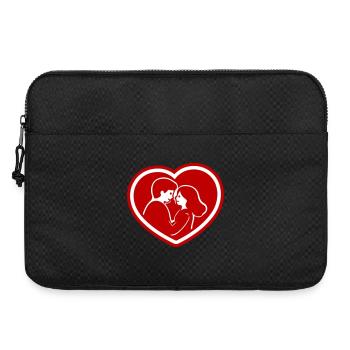 Paar Herz Beziehung - Laptoptasche 15" - Schwarz - Vorne