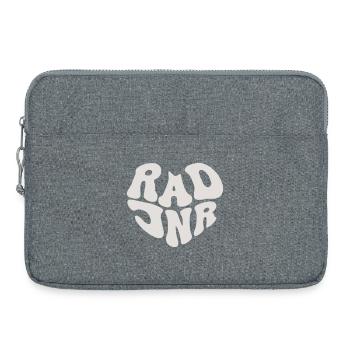 Rad Junior – Retro Heart (Custom Color) - Laptoptasche 15" - Grau meliert - Vorne