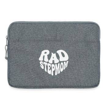 Rad Stepmom - Vintage Heart (Custom Color) - Laptop bag 15" - heather grey - Front