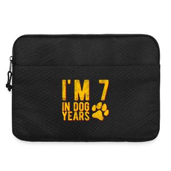 J’ai 6 ans dans les années de chien, environ 48 ans, anniversaire drôle - Sacoche pour ordinateur portable 15 pouces - noir - Devant