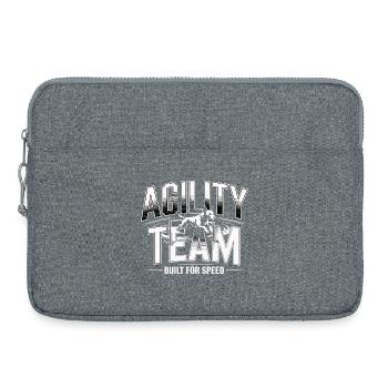 Sports canins d’équipe d’agilité – Conçus pour la vitesse - Sacoche pour ordinateur portable 15 pouces - gris chiné - Devant