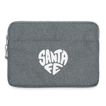 Santa Fe, New Mexico Heart Design - Laptop bag 15" - heather grey - Front