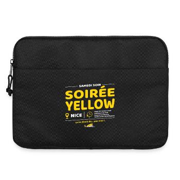 Soirée Yellow ! Soirées culte de Brice - Sacoche pour ordinateur portable 15 pouces - noir - Devant