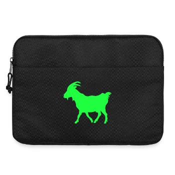 GOAT Ziege neon grün - Laptoptasche 15" - Schwarz - Vorne