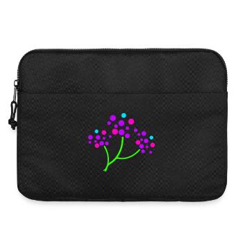 Neon Blossom Branch - Laptop bag 15" - black - Front