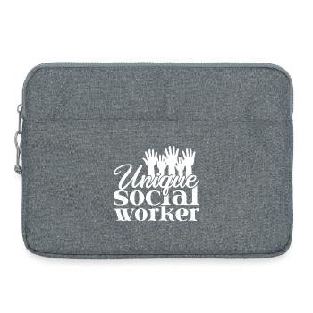 Citation d’assistant social : Unique Social Work - Sacoche pour ordinateur portable 15 pouces - gris chiné - Devant