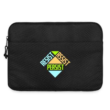 Resist Assist Persist Aktivismus Motivation Logo - Laptoptasche 15" - Schwarz - Vorne