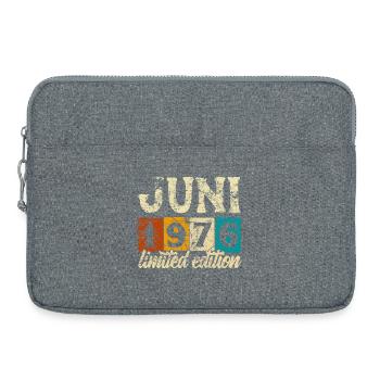 Édition limitée vintage Juin 1976 Anniversaire - Sacoche pour ordinateur portable 15 pouces - gris chiné - Devant