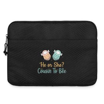 Révélation du sexe Cousin à Bee Baby Shower - Sacoche pour ordinateur portable 15 pouces - noir - Devant