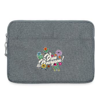 Bien le bourgeon ! - Sacoche pour ordinateur portable 15 pouces - gris chiné - Devant